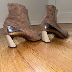 RUTI Suede Liquid Metal Boots